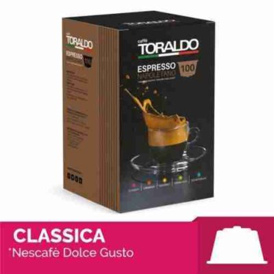Toraldo Caffè 100 Capsule Miscela Classica Compatibile Dolce Gusto