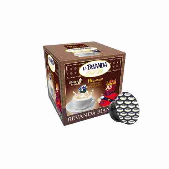 15 Capsule Compatibili con Dolce Gusto Miscela Bevanda Bianca Latte La Bevanda Del Rè