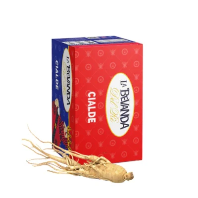 20 Cialde Caffè ESE 44mm Miscela Ginseng La Bevanda del Rè