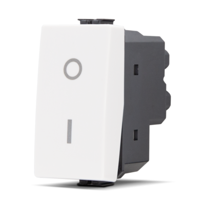 Interruttore Bipolare (16A-250V) Bianco Mapam Compatibile con Matix