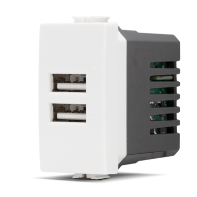 Doppia Presa USB 2A Bianco Mapam Compatibile con Matix