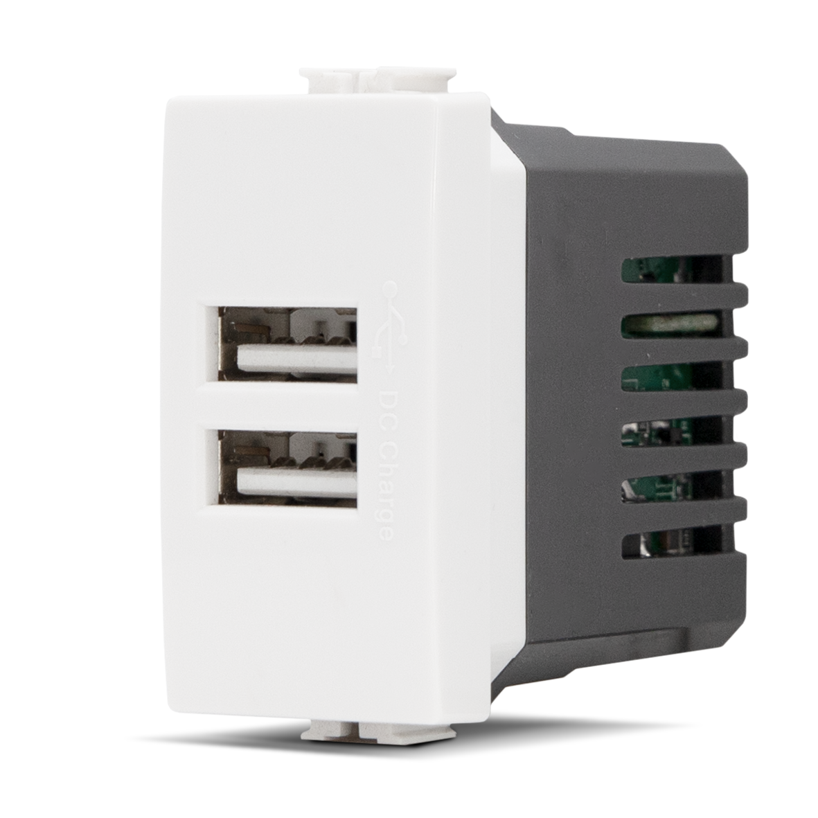 Doppia Presa USB 2A Bianco Mapam Compatibile con Matix