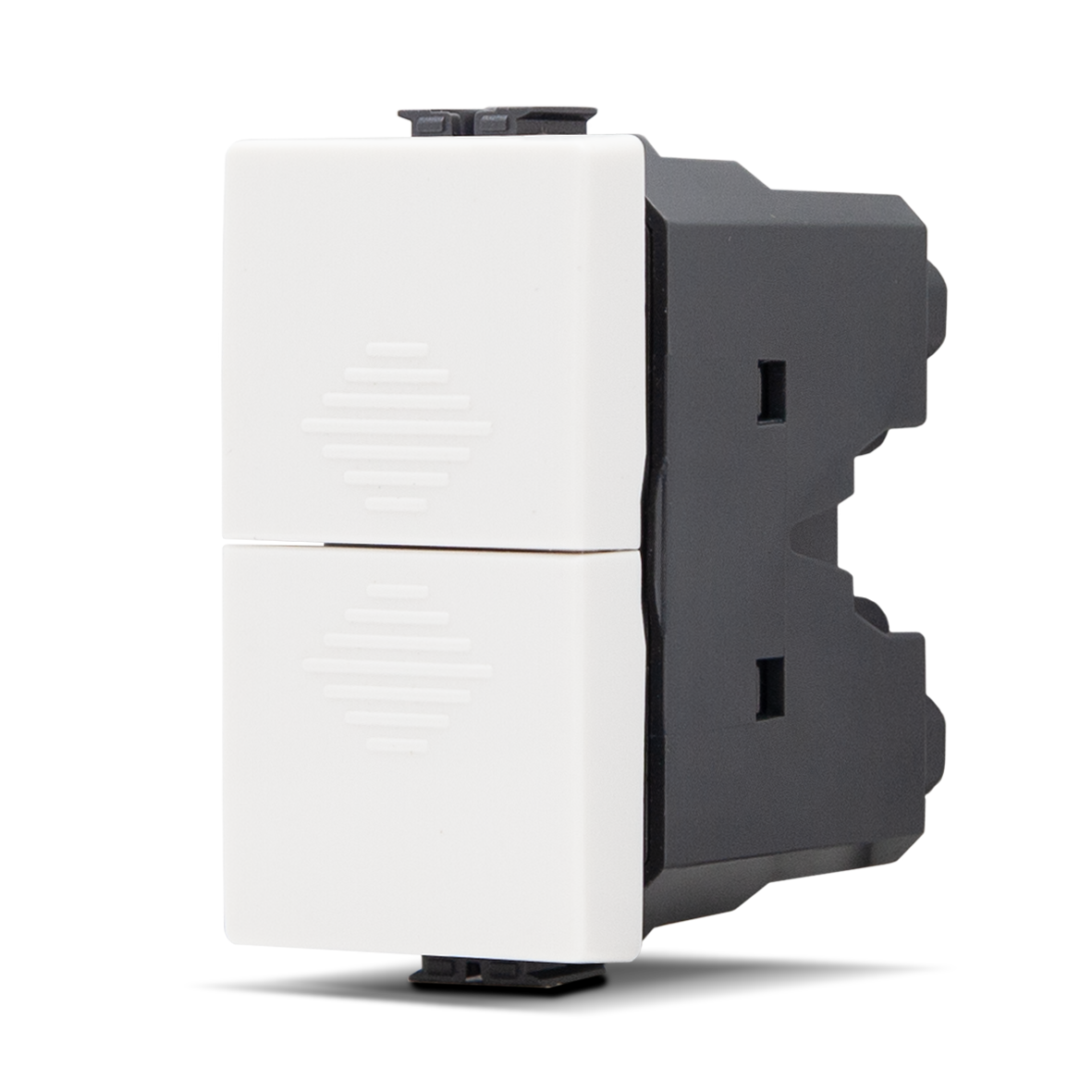Doppio Pulsante (16A-250V) Bianco Mapam Compatibile con Matix