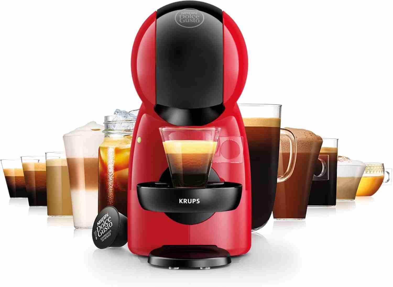 Krups Nescafè Dolce Gusto Piccolo XS Macchinà da Caffè Capsule Rosso - immagine 3