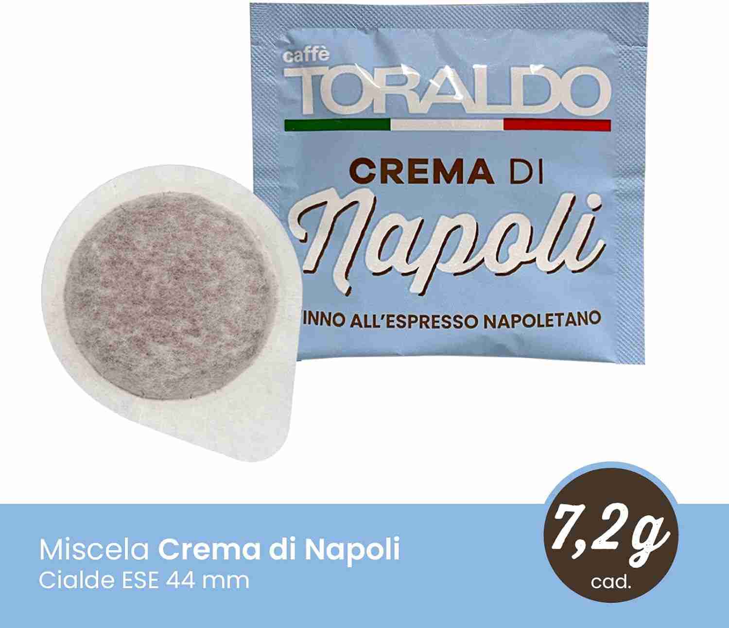 150 Cialde Caffè ESE 44mm Miscela Crema di Napoli Toraldo - immagine 2