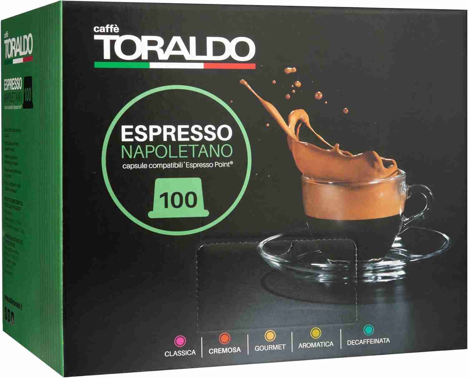 Toraldo Caffè 100 Capsule Miscela Cremosa Compatibile Espresso Point Compatibile anche con Esse - immagine 2