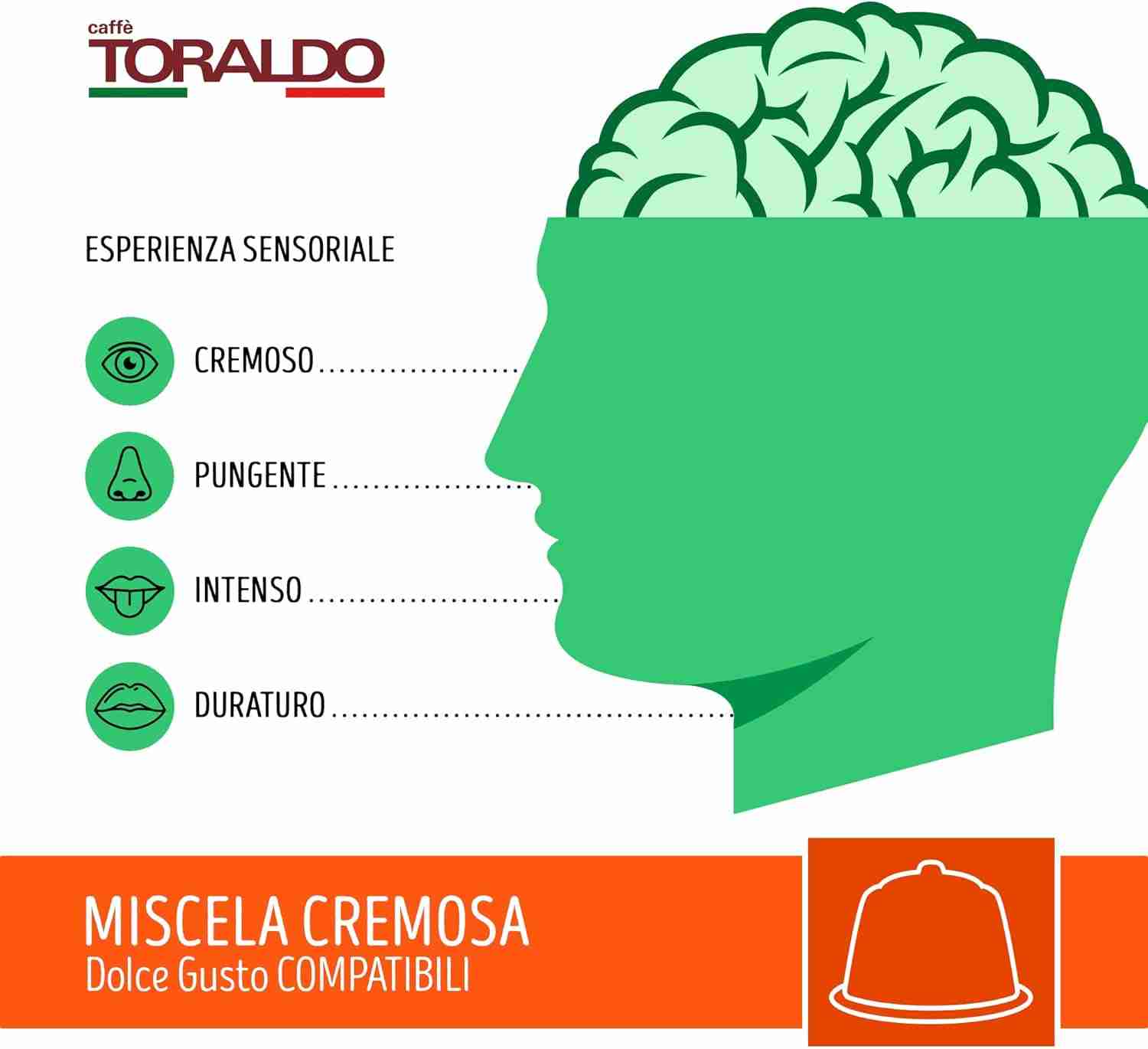 100 Capsule Toraldo Caffè Miscela Cremosa Compatibile Dolce Gusto - immagine 6