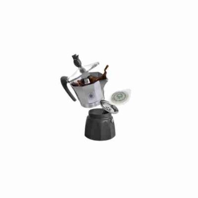 Borbone Mokaciao Caffè Caffettiera Moka A Cialde 44Mm Fino A 3 Caffè Con Una Cialda + 15 Cialde Omaggio