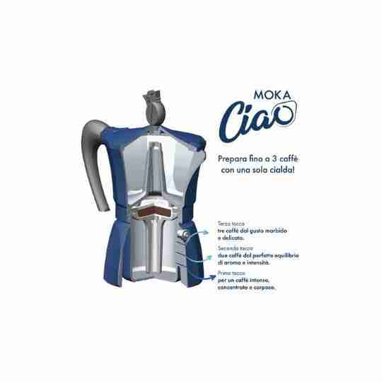 Borbone Mokaciao Caffè Caffettiera Moka A Cialde 44Mm Fino A 3 Caffè Con Una Cialda + 15 Cialde Omaggio - immagine 3