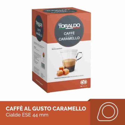 18 Cialde Caffè ESE 44mm Miscela Caramello Toraldo