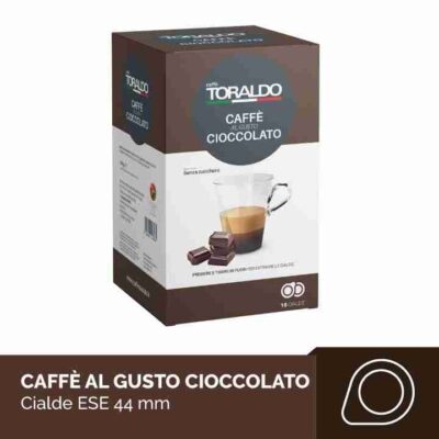 18 Cialde Caffè ESE 44mm Miscela Cioccolato Toraldo