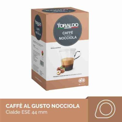 18 Cialde Caffè ESE 44mm Miscela Nocciola Toraldo
