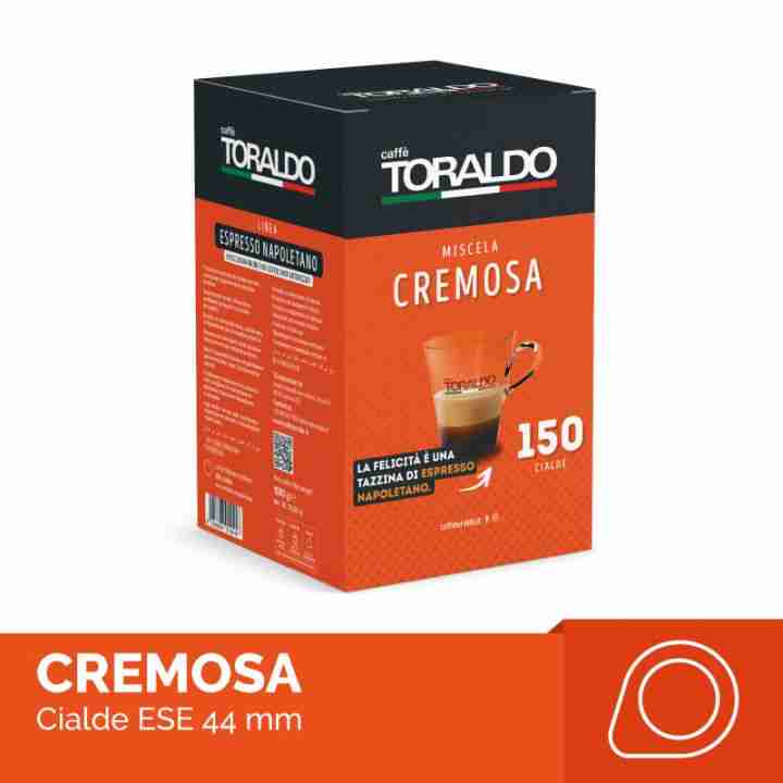 150 Cialde Caffè ESE 44mm Miscela Cremosa Toraldo
