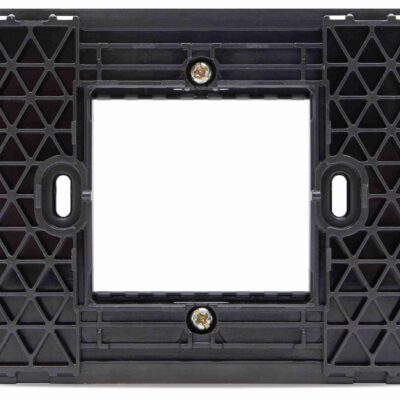 Supporto 2 Posti Nero Mapam Compatibile con Bticino Living Now