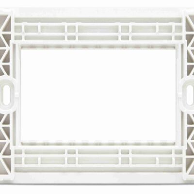 Supporto 3 Posti Bianco Mapam Compatibile con Bticino Living Now