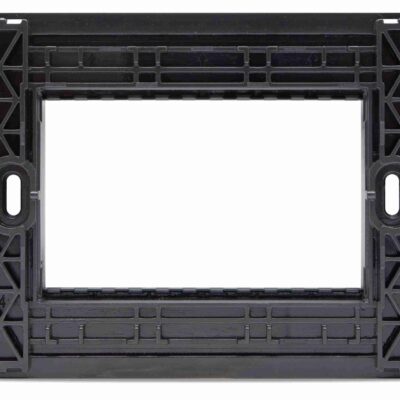 Supporto 3 Posti Nero Mapam Compatibile con Bticino Living Now