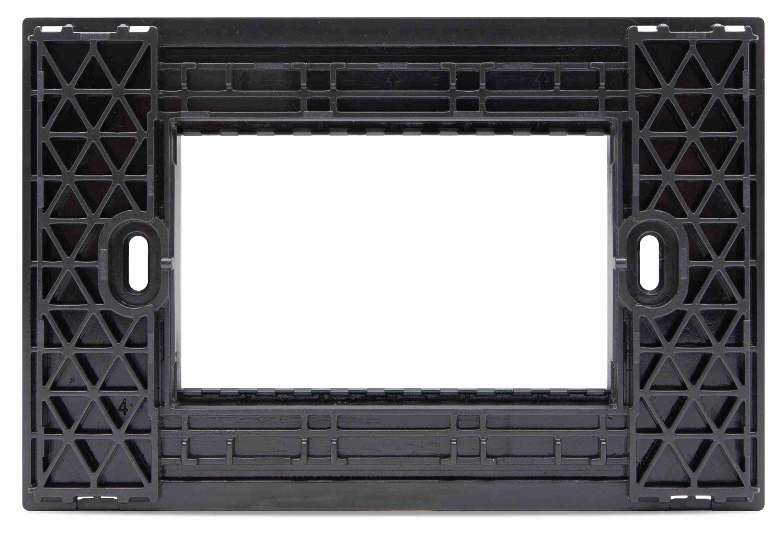 Supporto 3 Posti Nero Mapam Compatibile con Bticino Living Now