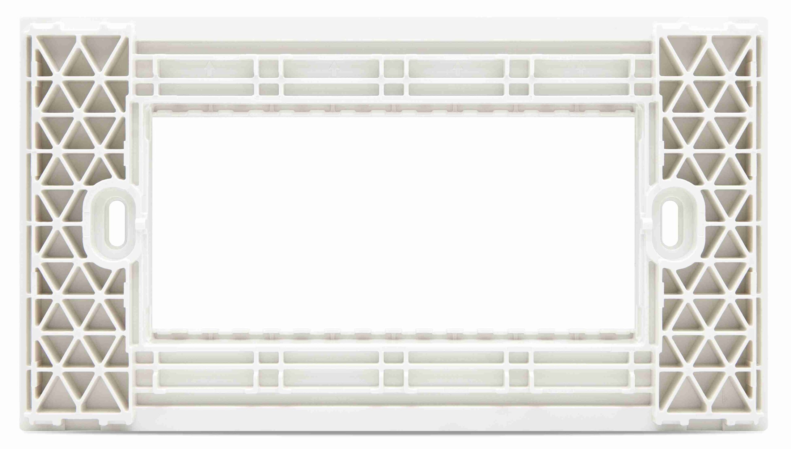 Supporto 4 Posti Bianco Mapam Compatibile con Bticino Living Now
