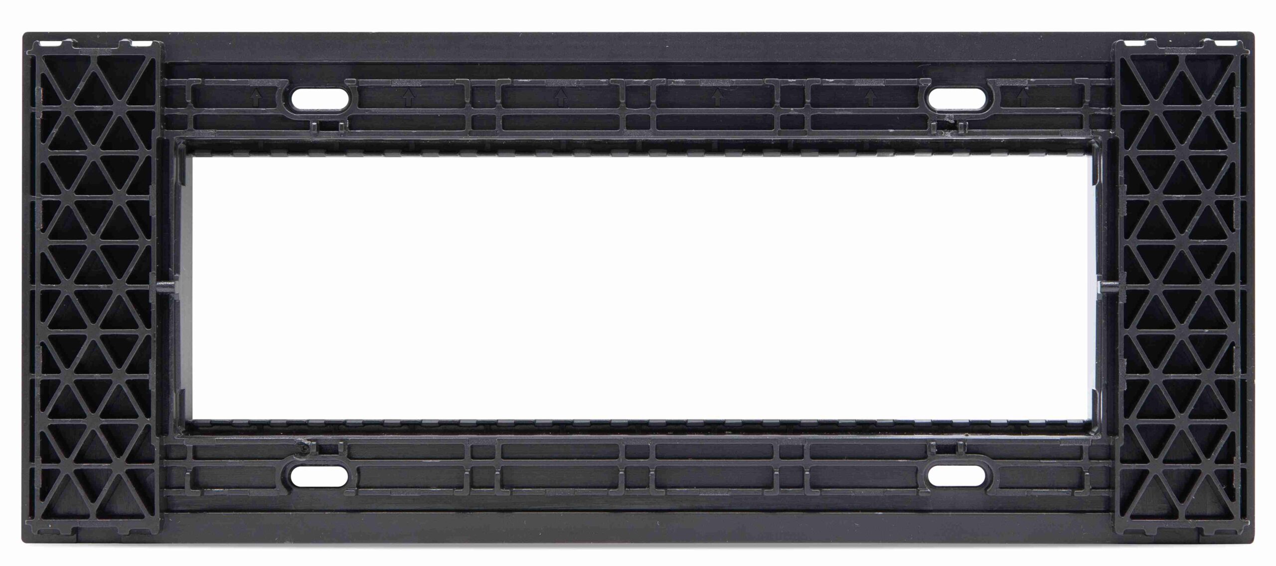 Supporto 6 Posti Nero Mapam Compatibile con Bticino Living Now