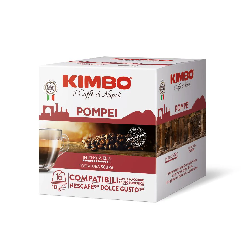 16 Capsule Kimbo Pompei Compatibile Dolce Gusto