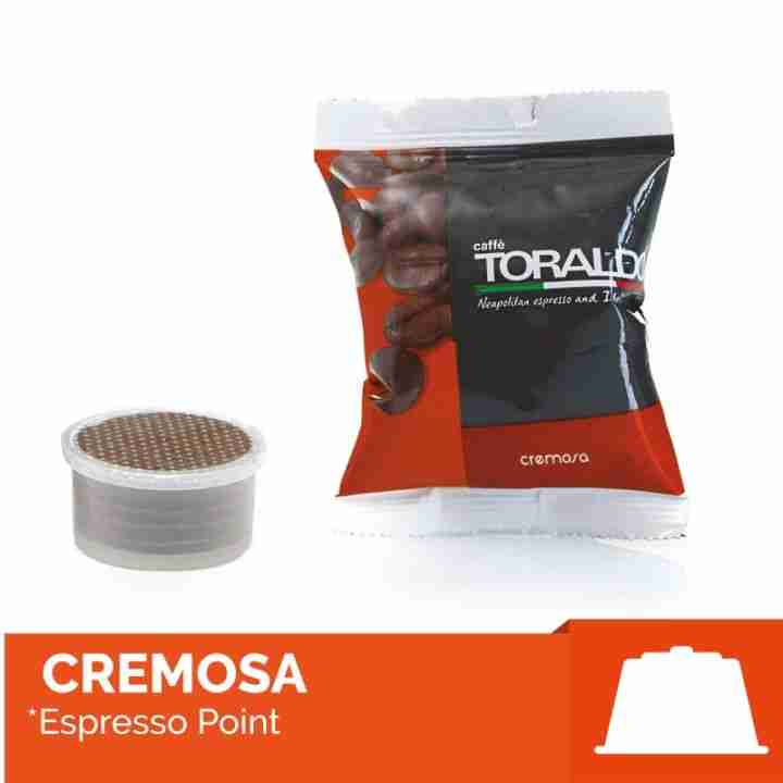 Toraldo Caffè 100 Capsule Miscela Cremosa Compatibile Espresso Point Compatibile anche con Esse