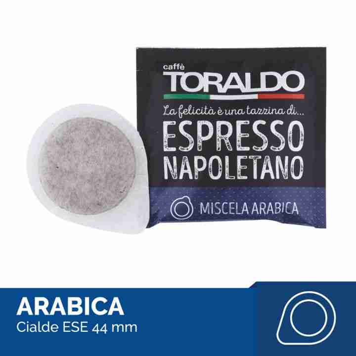 150 Cialde Caffè ESE 44mm Miscela Arabica Toraldo - immagine 2